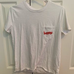 white old navy tee